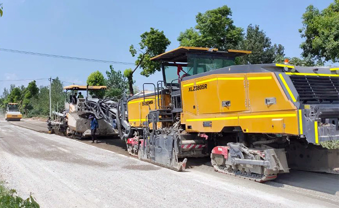 OK138太阳集团官网冷再生气XLZ3805R安徽省道施工应用